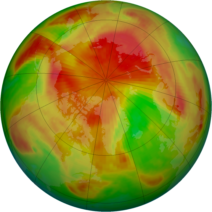 Arctic ozone map for 26 April 1984